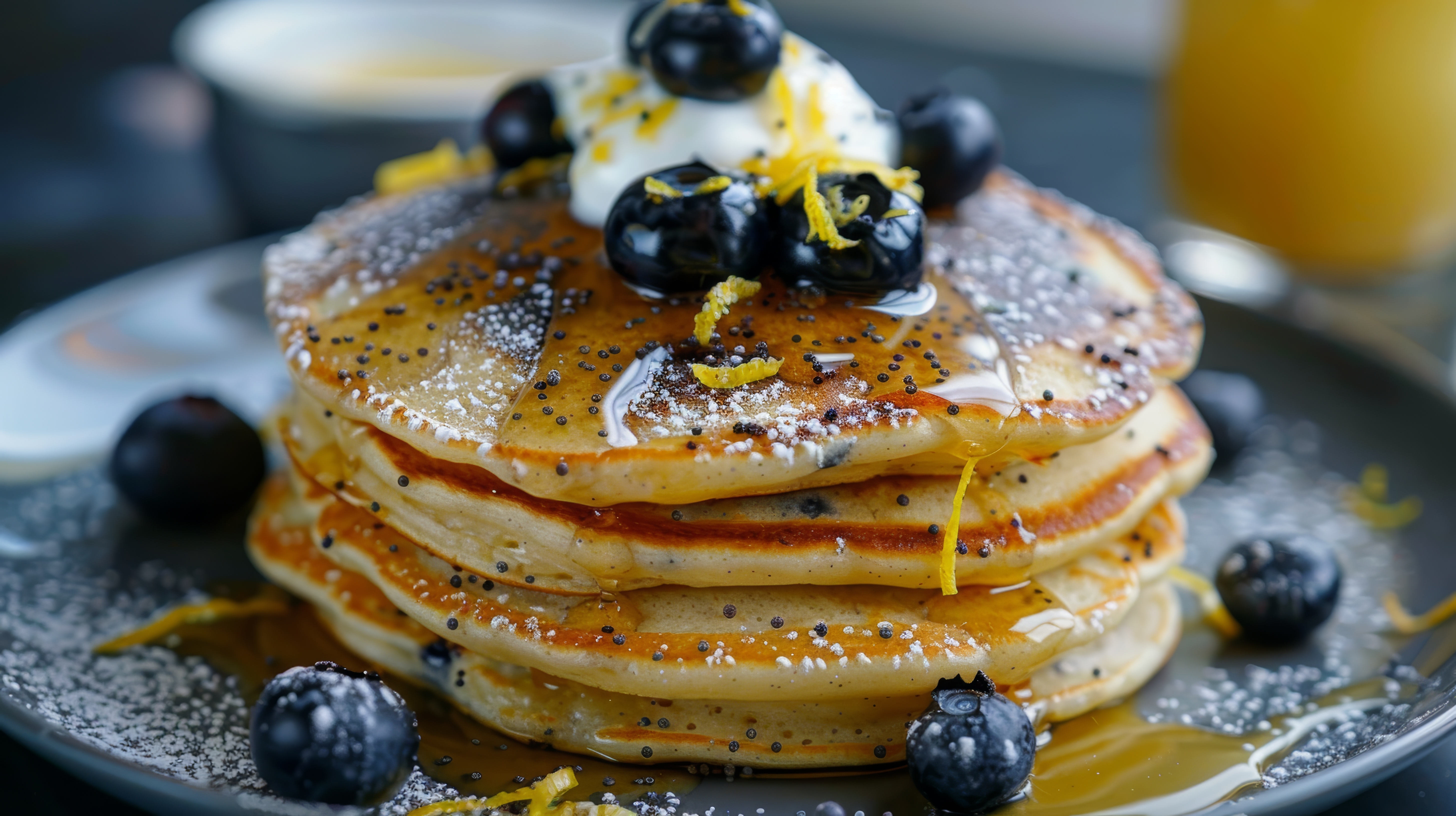 Light, airy and bursting with bright citrus flavor, these ricotta-infused pancakes are the ultimate brunch indulgence! Experiment with all the fruits!