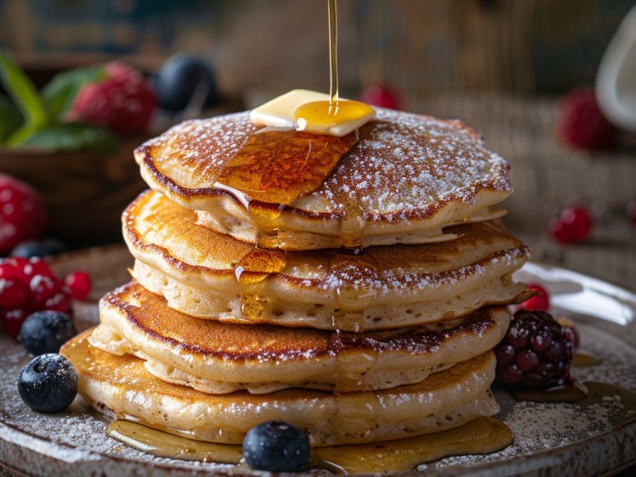 Light, golden, and impossibly fluffy. These buttermilk pancakes have been my Sunday morning ritual for years. Stack them high and drown them in real maple syrup.