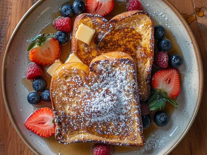 Thick brioche soaked in a vanilla-cinnamon custard and cooked until golden. The kind of French toast that makes a lazy Saturday morning feel like a celebration.